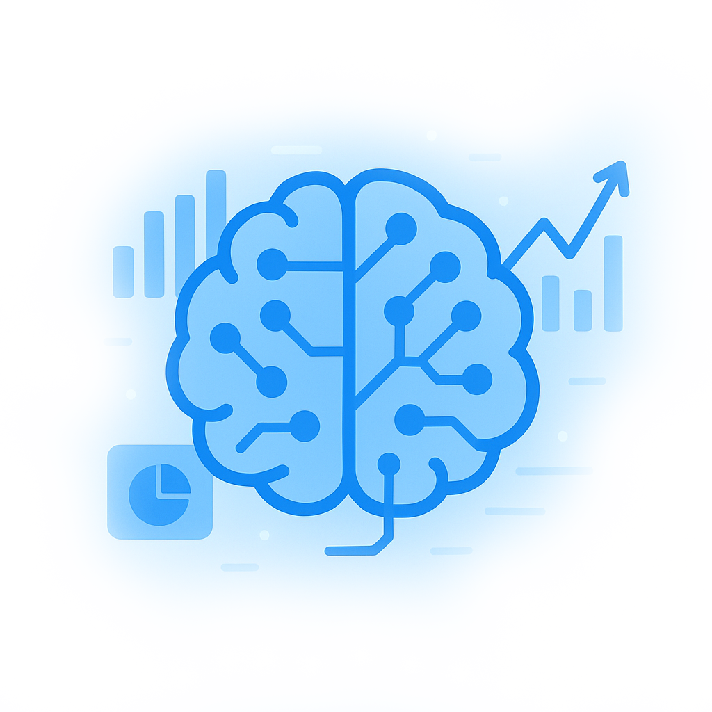 Ícone de representação do trabalho da Techer com IA e Ciência de Dados para decisões estratégicas